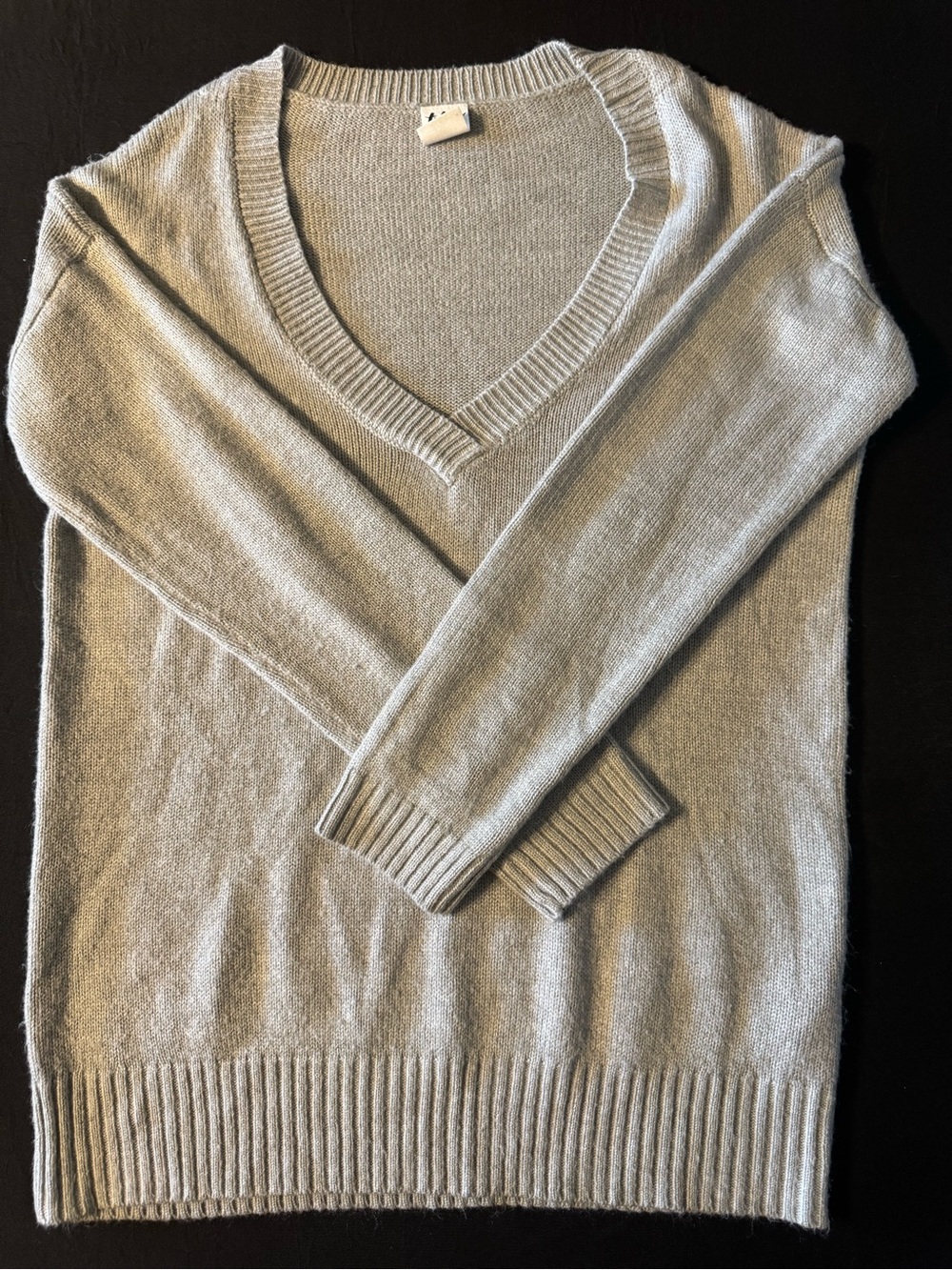 tokyo Darling Light Gray V-Neck Sweater
